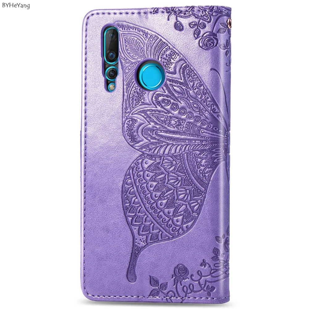 Nova4 кожаный чехол с откидной крышкой для Fundas Huawei Nova 4 Чехол coque 3D Силиконовый