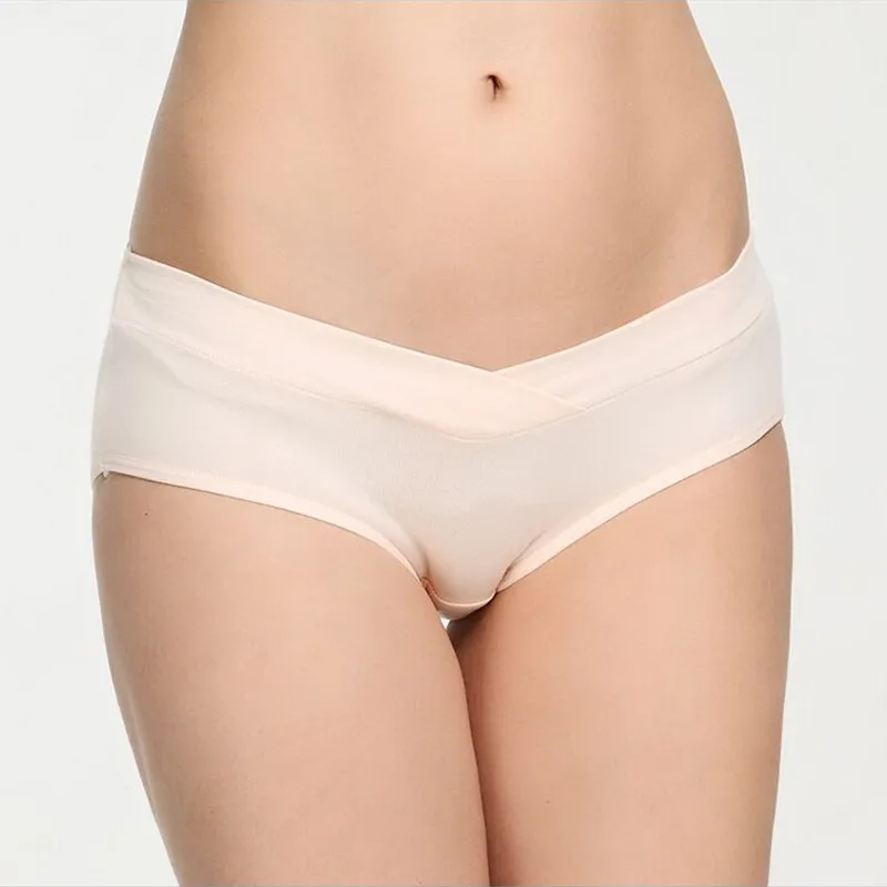 Новинка 100% хлопковые трусики для беременных с заниженной талией бесшовные