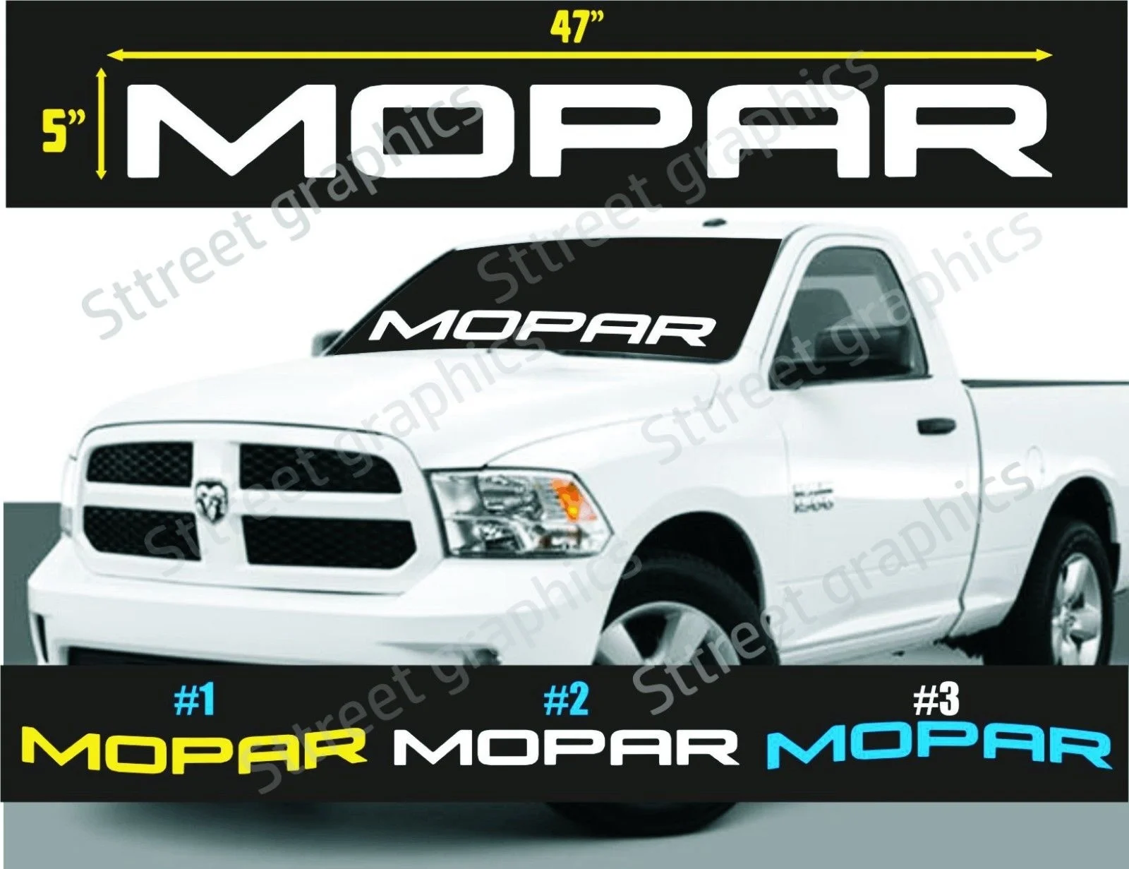 Для MOPAR лобовое стекло виниловая наклейка стикер DODGE RAM (в наличии) Автомобильный