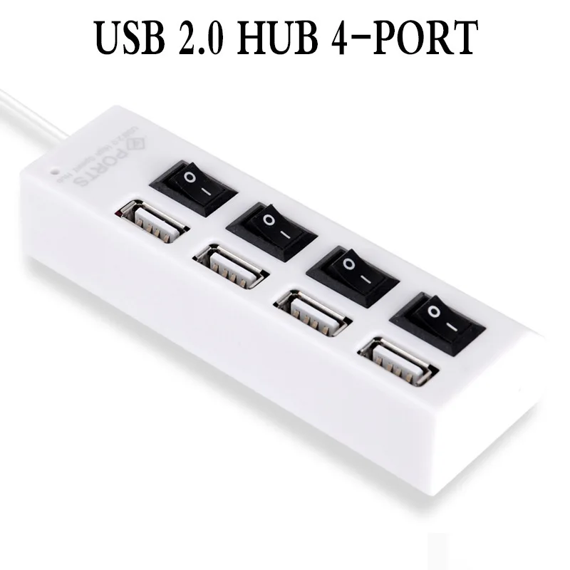 2 0 USB концентратор 4 зарядное устройство для мобильного телефона компьютерный