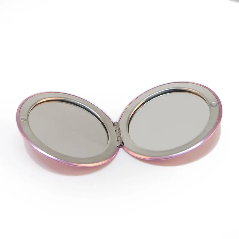 Красное компактное зеркало 68 мм круглая портативная складная зеркальная сумка +