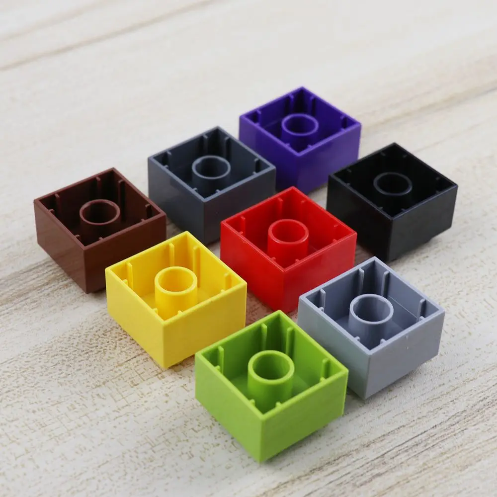 Конструктор пластиковый сделай сам Крупные строительные блоки 2X2 точки игрушки