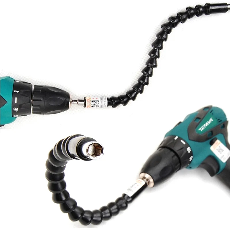 Электроника дрель черный 1/4 &quotгибкий биты вала удлинительная отвертка бит