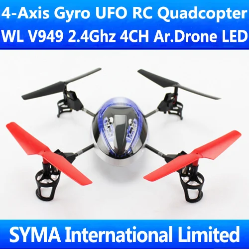 2 4G 4CH поглащающей нагрузкой V949 RC Мультикоптер Квадрокоптер DJI Божья коровка