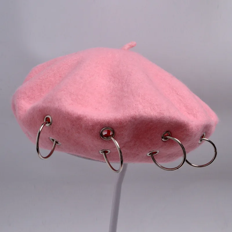 6 видов цветов модные зимние женские железные кольца в стиле Institute College 100% шерсть