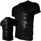 Мужская футболка с коротким рукавом VSZAP, одежда для фитнеса, боев, wulin wind, sanda, muay Thai, трансляция для движения мышц