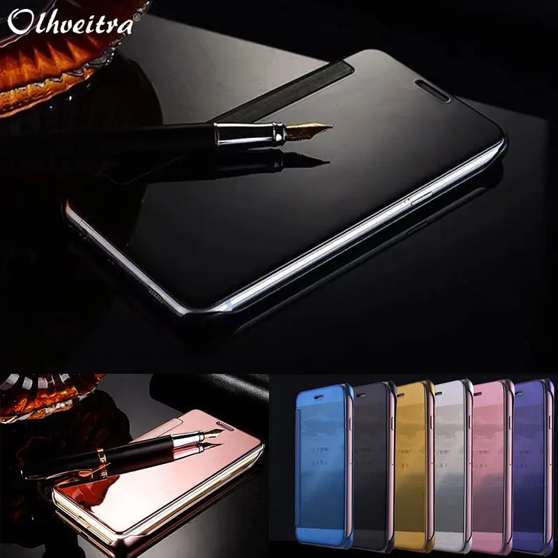 Зеркало Экран телефон Обложка для Samsung Примечание 8 защитный чехол В виде ракушки