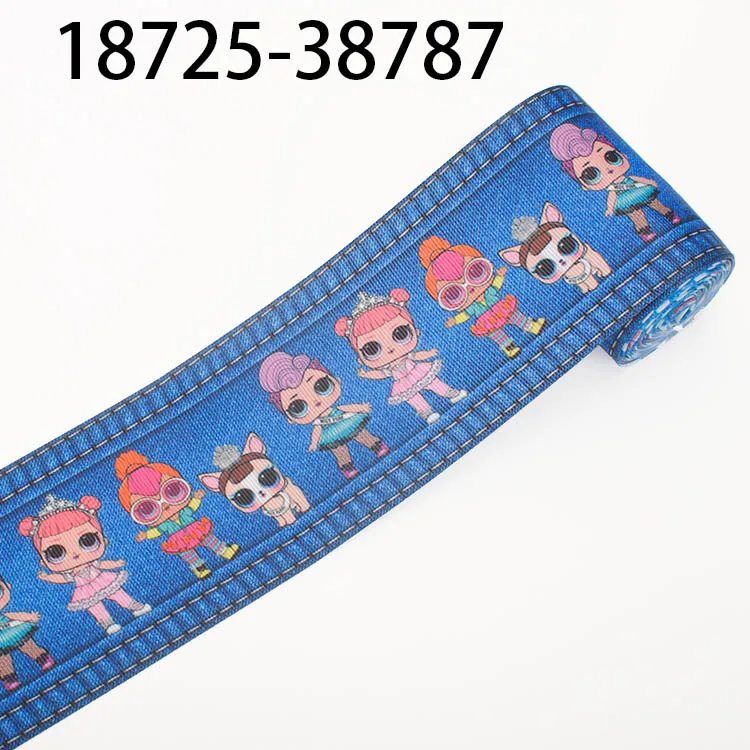 Diy платье аксессуаров луки ленты Новый 50 ярдов 3 &quot75 мм деним Grosgrain бантами и