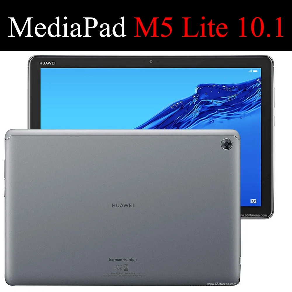 AXD флип-чехол для huawei MediaPad M5 Lite 10 10,1 дюймов кожаный защитный чехол подставка fundas capa для BAH2-W19/L09/W09 LTE Wifi