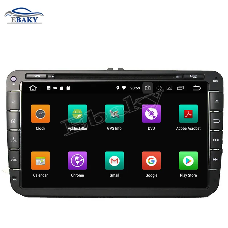 2din 4 Гб ОЗУ Восьмиядерный Android 9 0 автомобильный DVD gps для VW