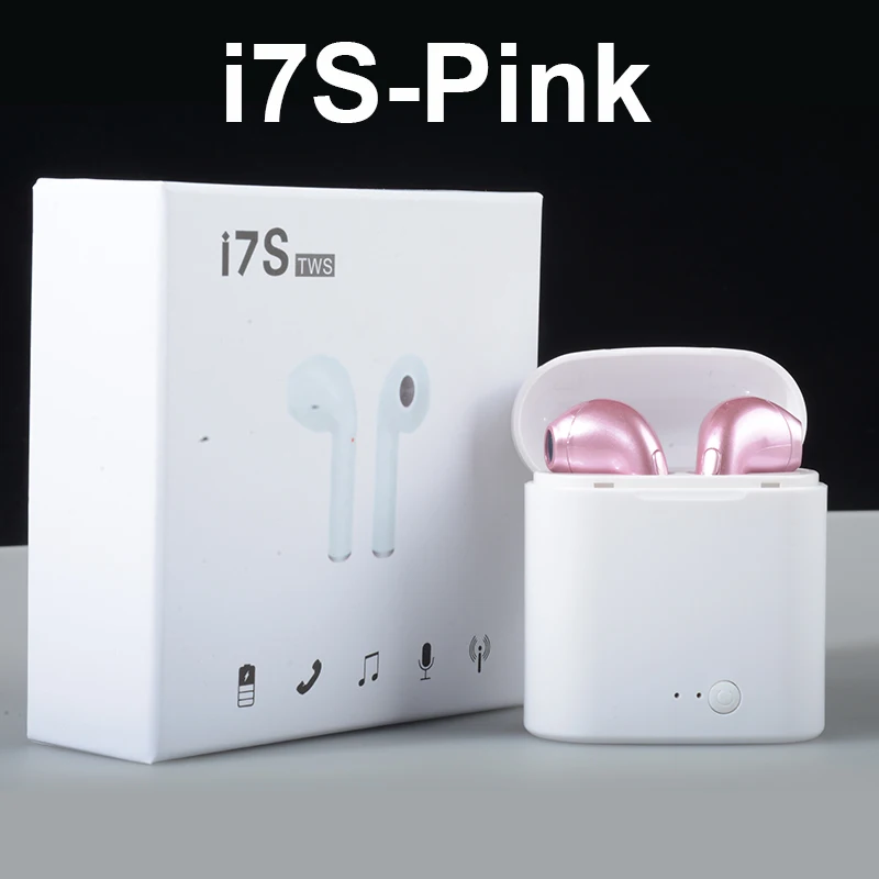 Беспроводные наушники Bluetooth I7 i7s TWS спортивные наушники-гарнитура с микрофоном
