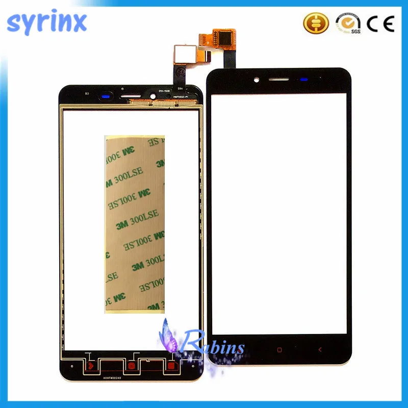 SYRINX 3m лента 5 дюймов Переднее стекло объектив сенсорный датчик для Xiaomi Redmi Note2 Hongmi