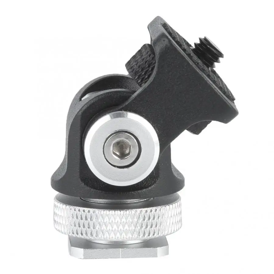 Мини-держатель для вспышки микрофона с креплением на горячий башмак 1/4 дюйма