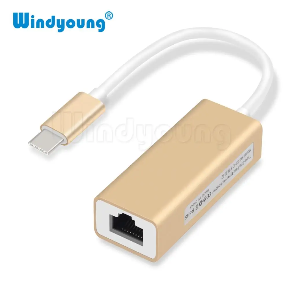 Ethernet адаптер USBC 10/100 Мбит/с Тип C RJ45|USB-хабы| |