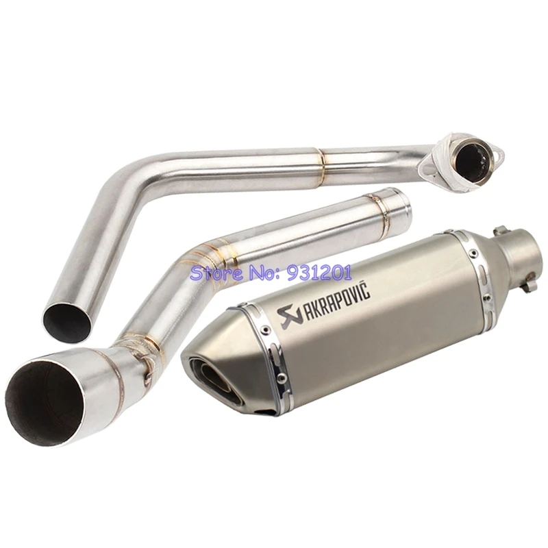 Для Yamaha R15 (2008 2017) без шнуровки мотоцикла Akrapovic выхлопная труба глушитель