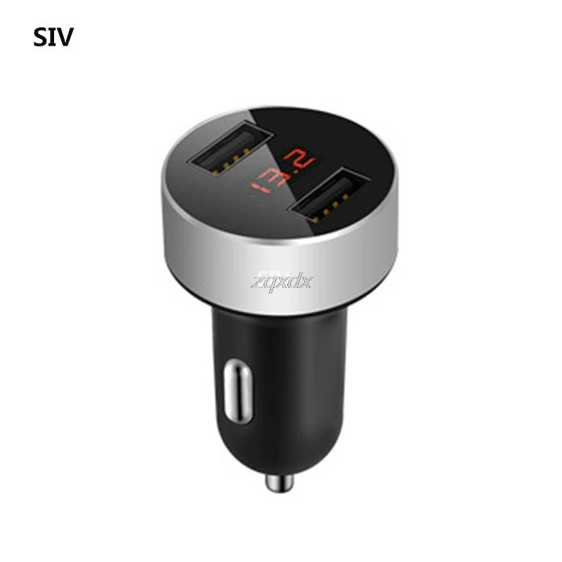 SIV 5V/3.1A Универсальное USB Автомобильное зарядное устройство двойной порт адаптер