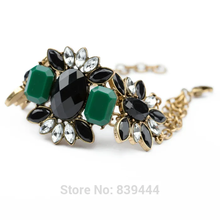 Модные женские ювелирные изделия цвет драгоценный камень цветок новый дизайн