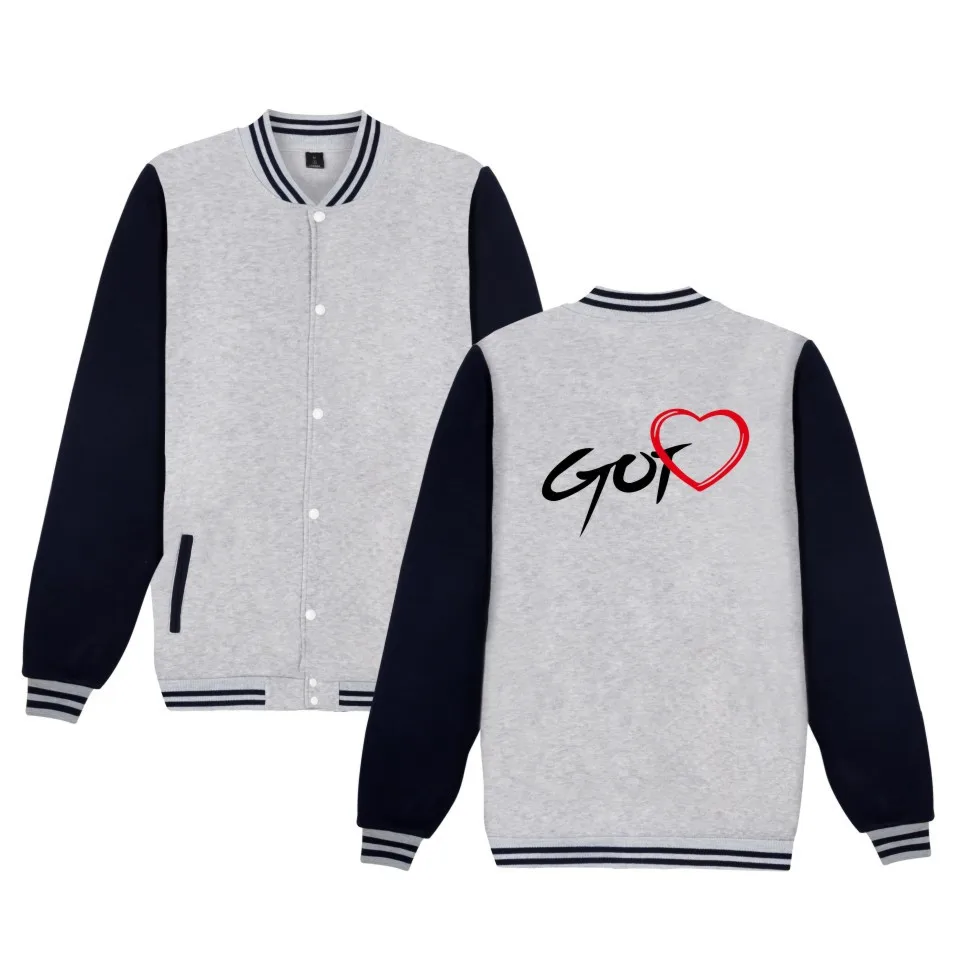 Kpop GOT7 Vol.2 сезон весна-осень бархатные бейсбольные толстовки Корейская