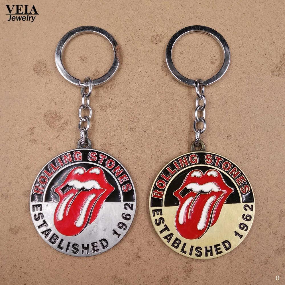 2017 новая музыкальная группа модный брелок рок металлический Роллинг камни