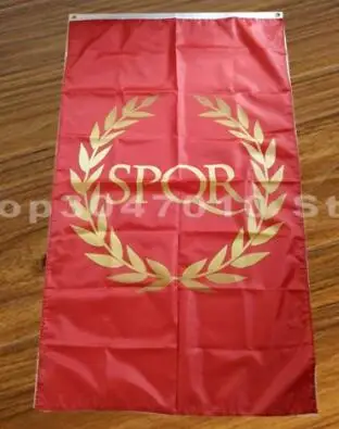 Флаг SPQR 90*150 см и баннер с римским флагом