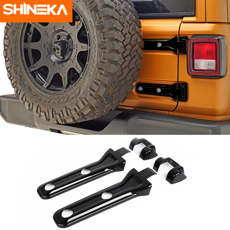 SHINEKA автомобильные наклейки для Jeep Wrangler JL 2018 2021 ABS кожух запасной шины автомобиля