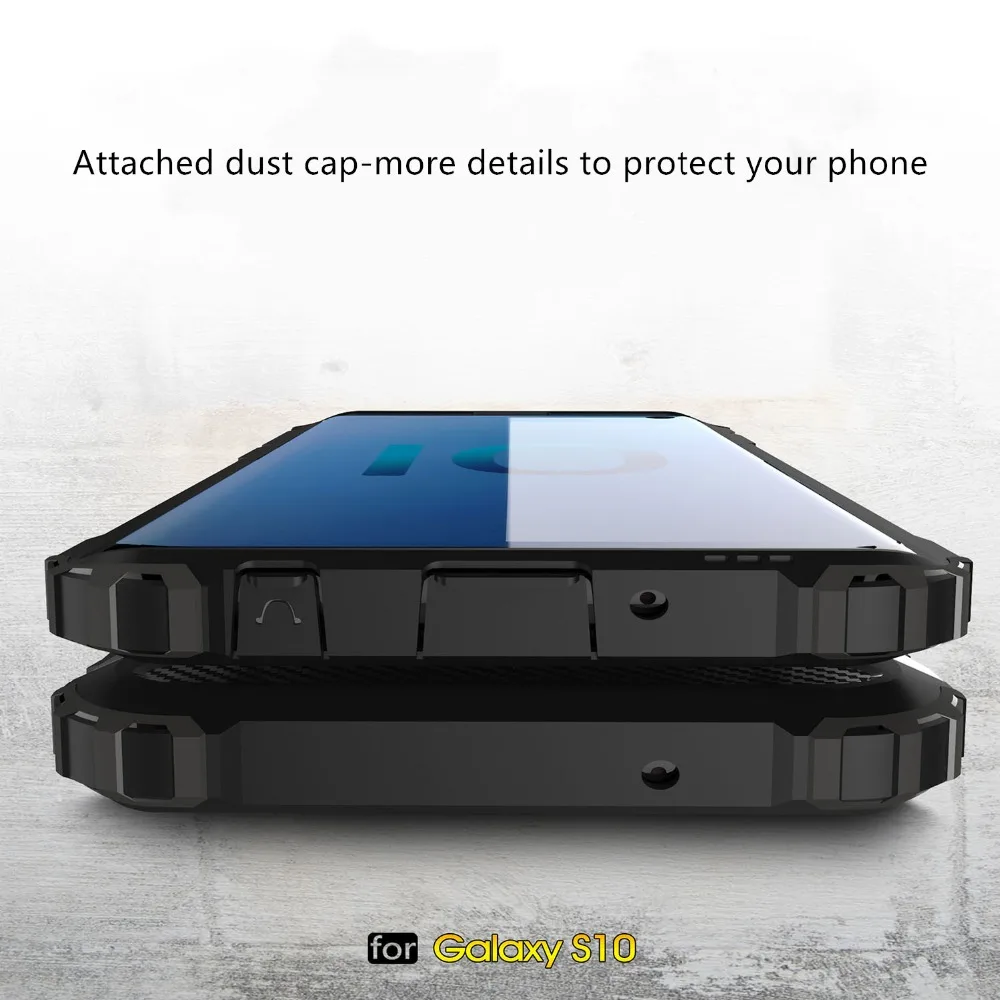 Для samsung Galaxy S10 S10plus S10lite S9 S8 plus прочный армированный PC + TPU чехол для телефона Note9 note8