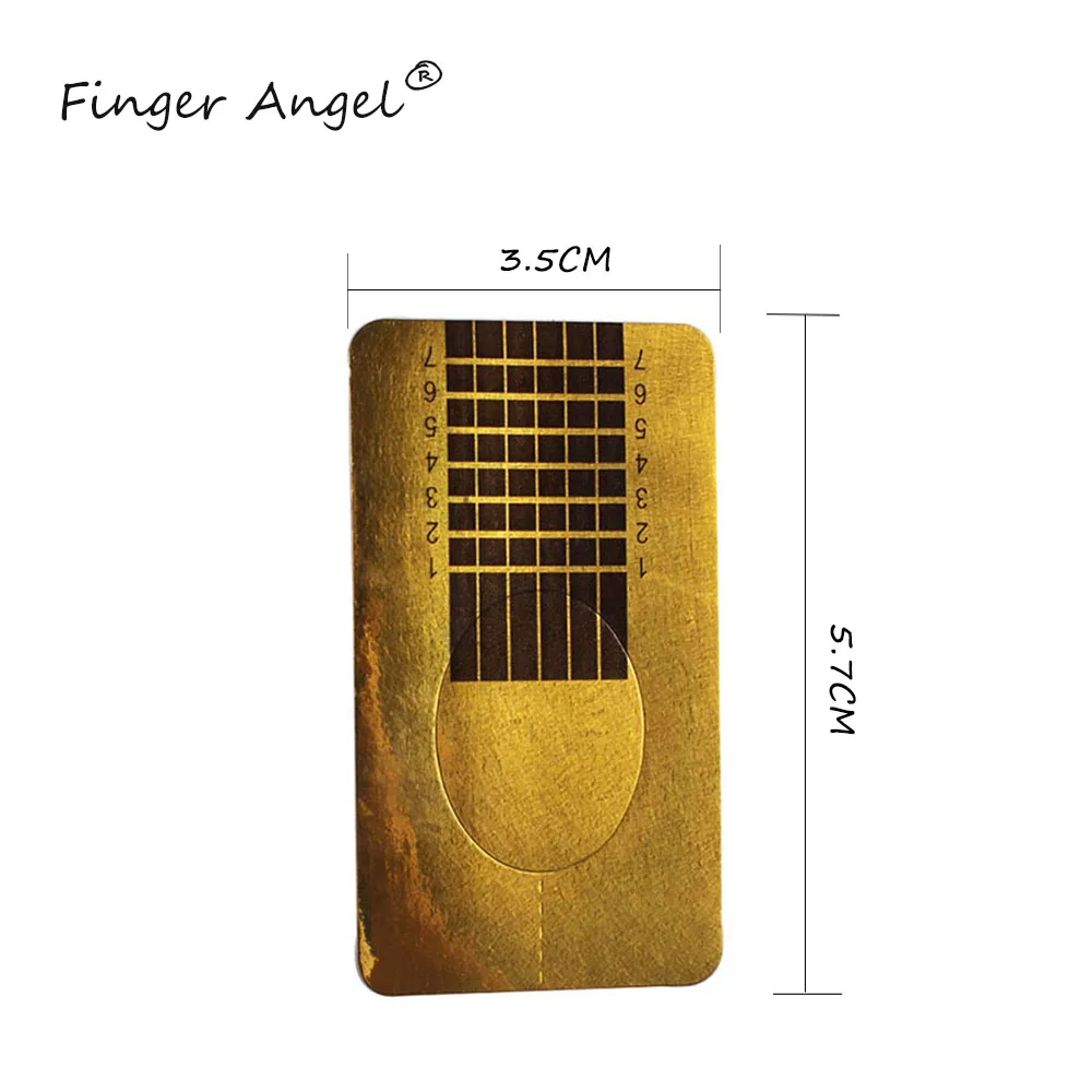 Finger Angel 50/100/500 шт. формы для ногтей направляющая бумага дизайна изгиб Гель лак УФ
