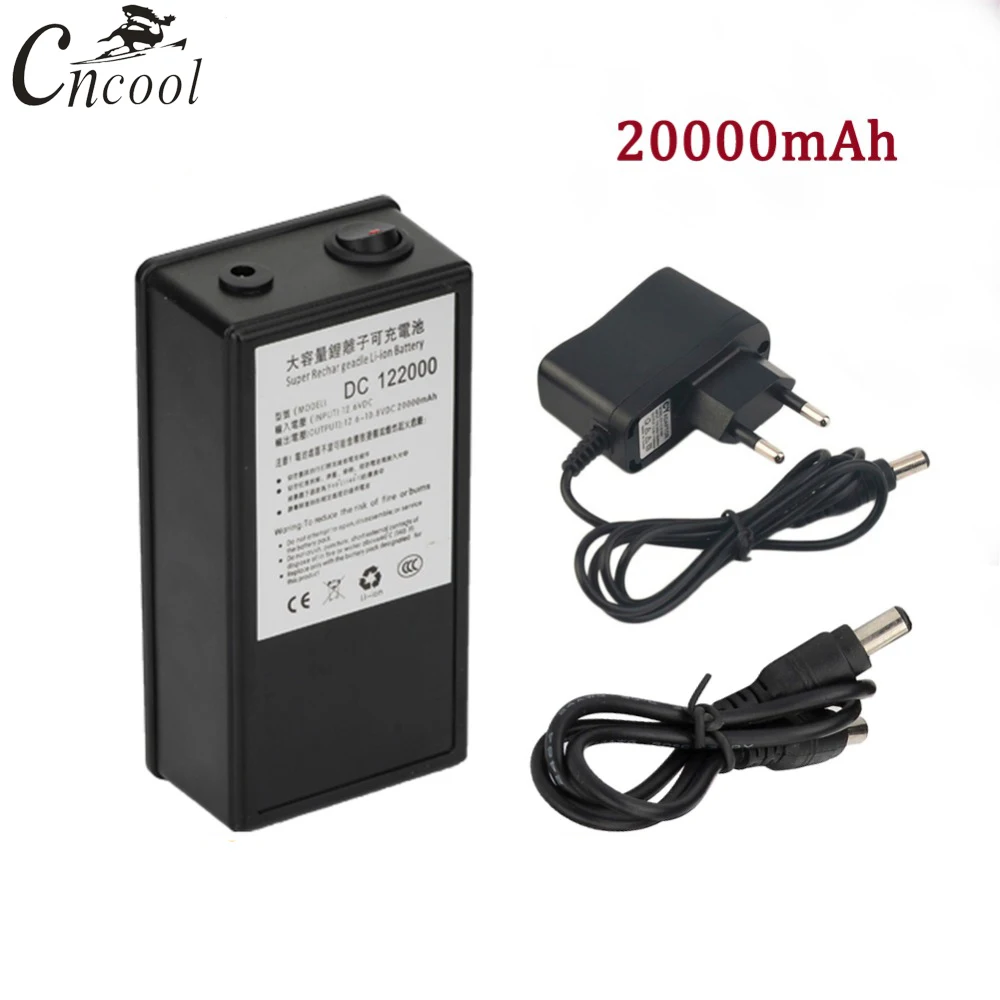 Cncool DC 12 В 20000 мАч аккумулятор Супер перезаряжаемый портативный литий ионный с