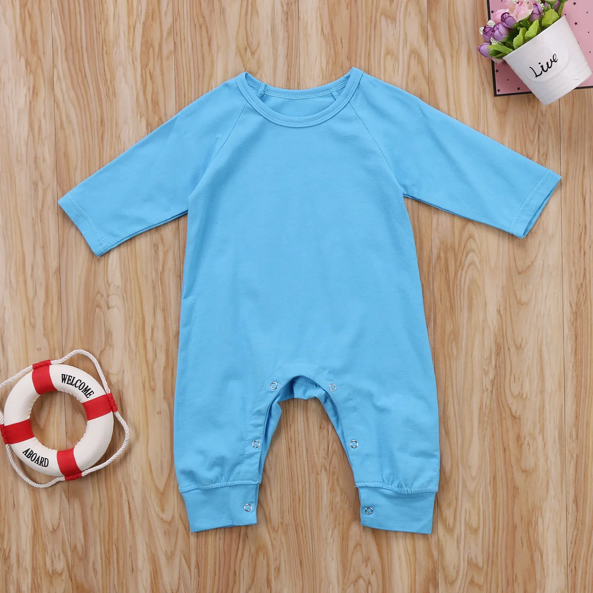 Модный Детский комбинезон с длинными рукавами для малышей Свободный