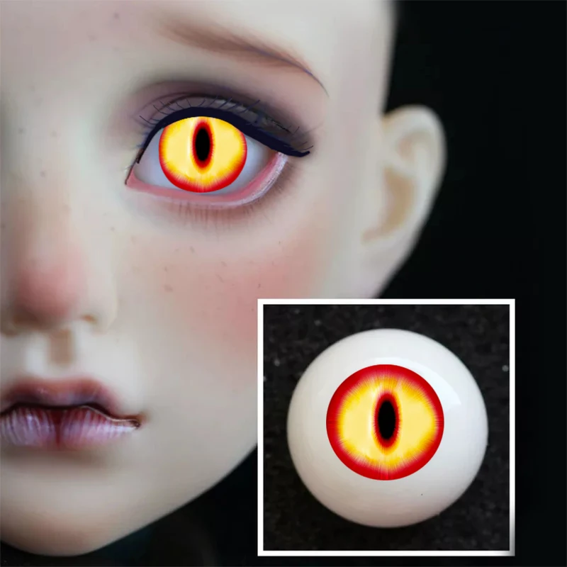 Пара глаза BJd для 1/3 1/4 1/6 bjd оранжевые желтые акварельные с животными Bjd sd-кукол
