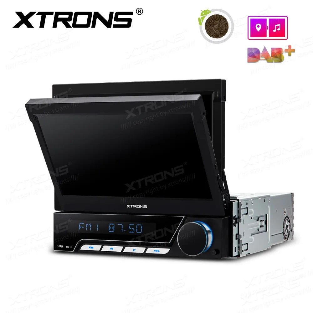 XTRONS Универсальный 7 дюймов Android 8,1 One Din радио автомобиля Стерео Авторадио DVD плеер MP4 MP3 OBD2 DAB+ gps навигация руль