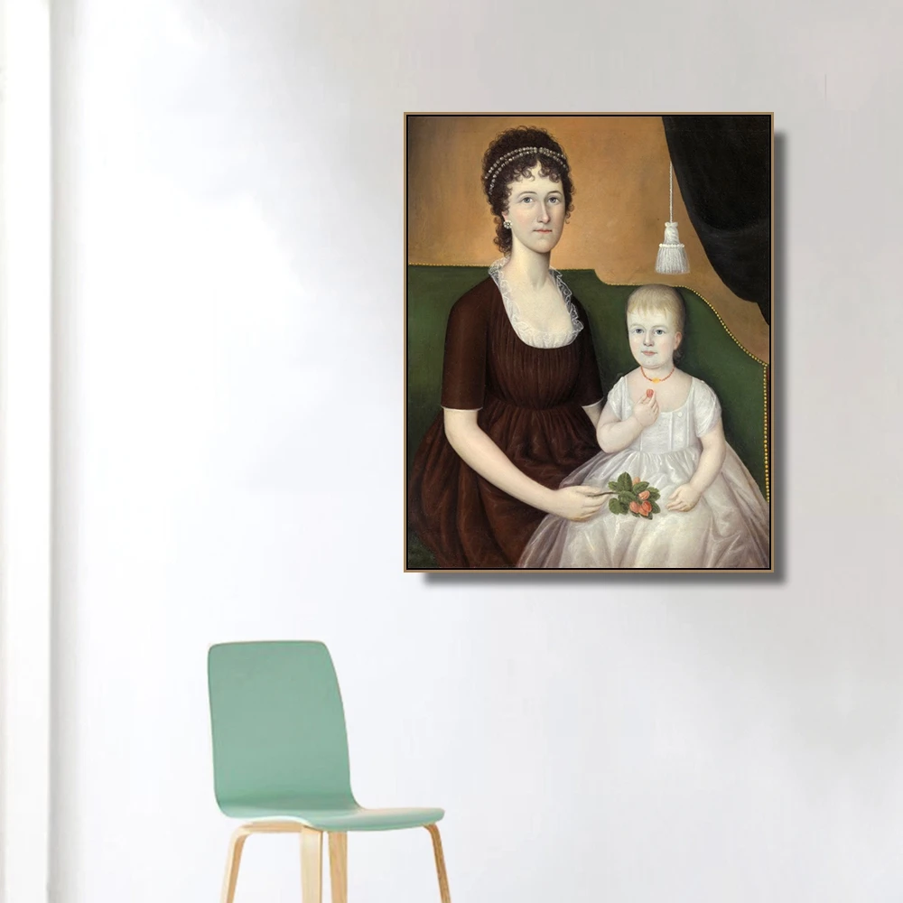 

Mother and Children Famous Oil Paintings Canvas Poster and Print Canvas Painting Decorative Picture for Living Room Home Decor