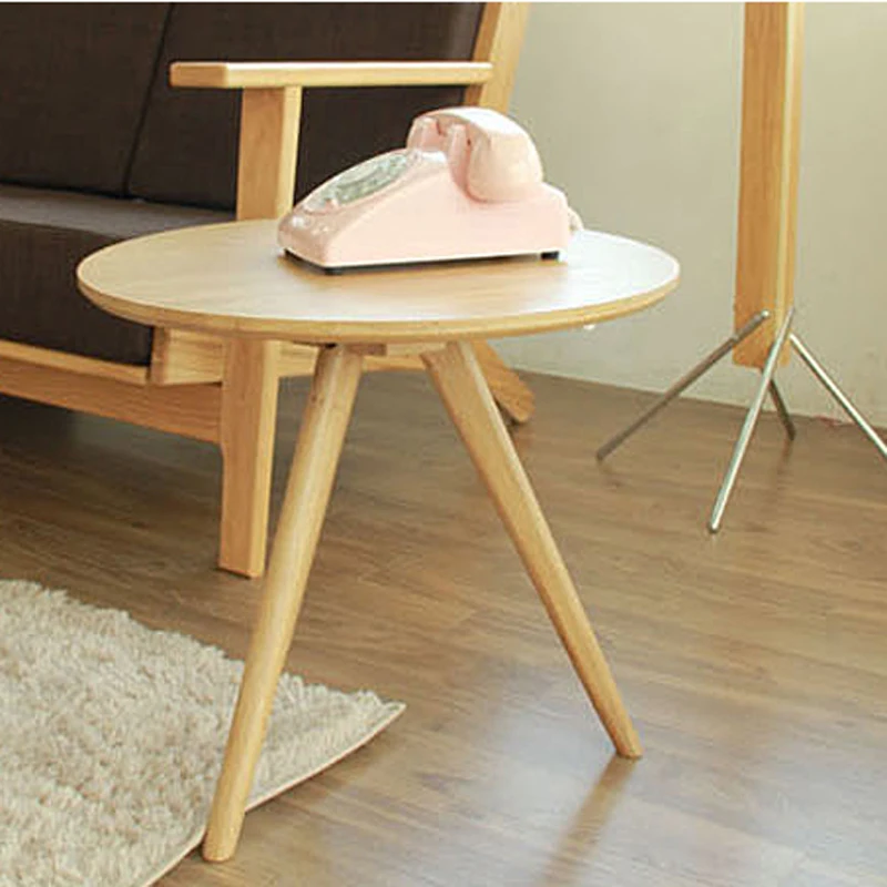 Круглый журнальный столик из дуба диаметром 50 см|oak coffee table|coffee tableround table |