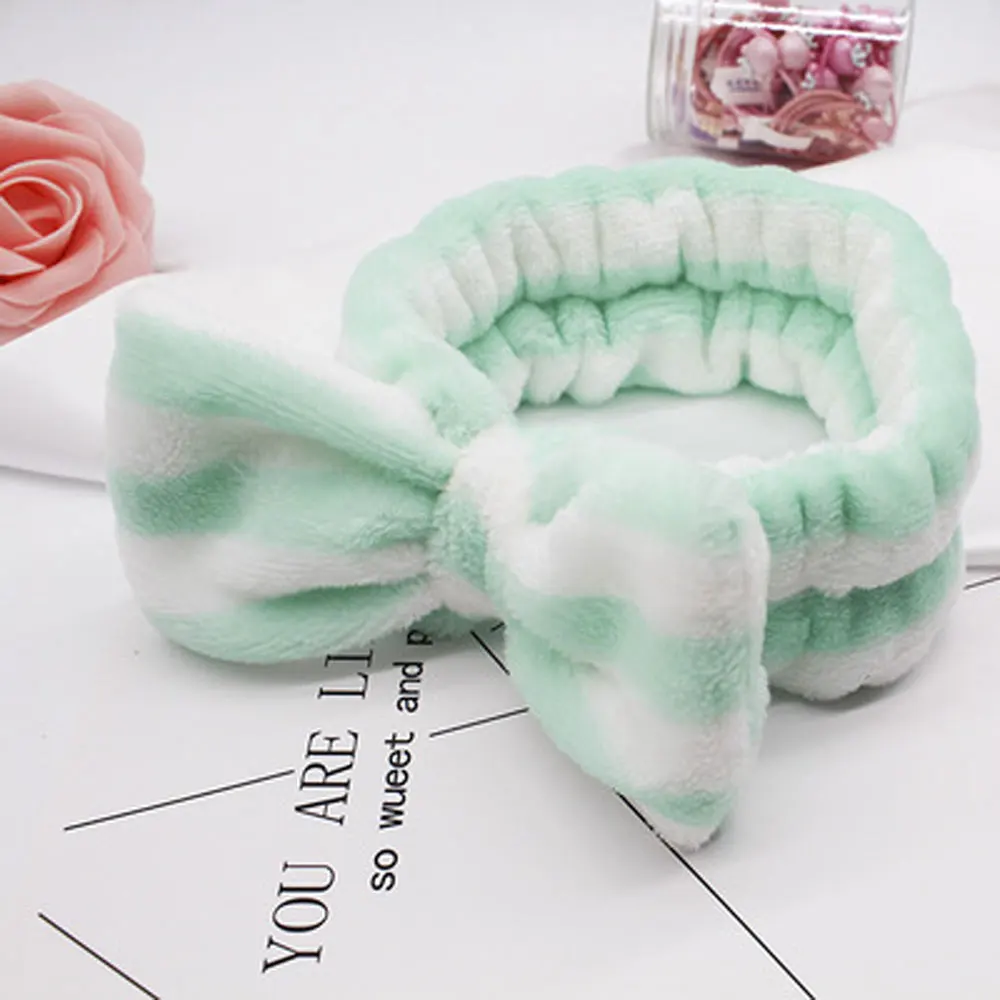 8 Коралловый флис Hairbow крест повязка для мытья лица макияж леди банная маска плотная повязка на голову эластичные мягкие аксессуары для волос в виде тюрбана - Цвет: 8