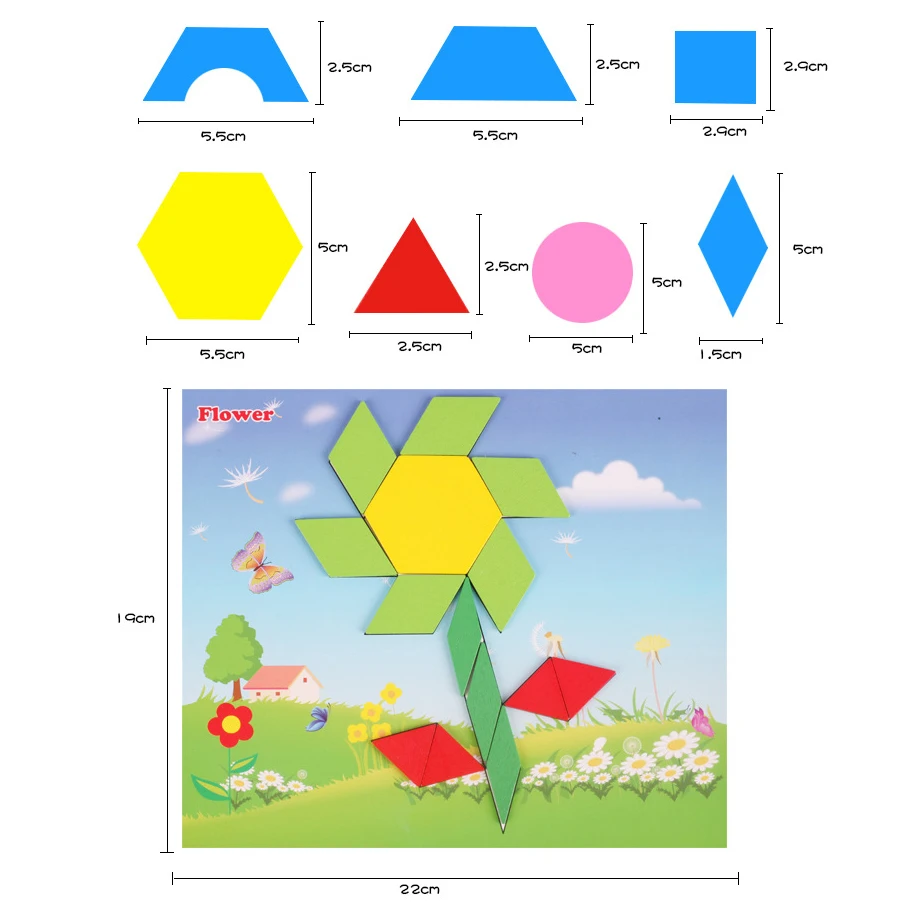 250 шт деревянная Геометрическая умная доска головоломка 3D Tangram головоломка настольная игрушка для детей раннего обучения обучающие игрушки для детей игры