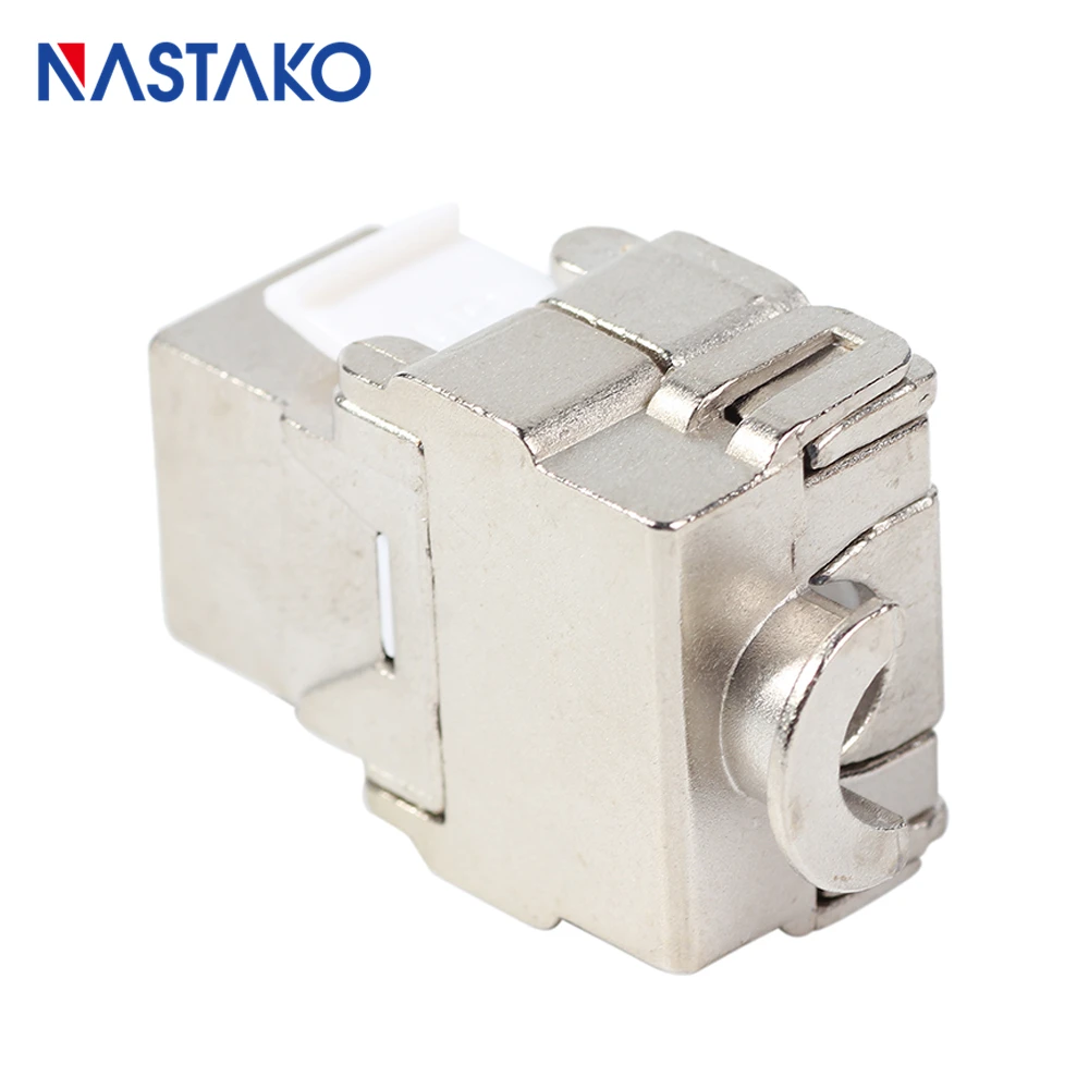 Cat6A RJ45 Keystone Jack 10 ГБ сетевой адаптер CAT 6A экранированный Ethernet модуль подходит для CAT7