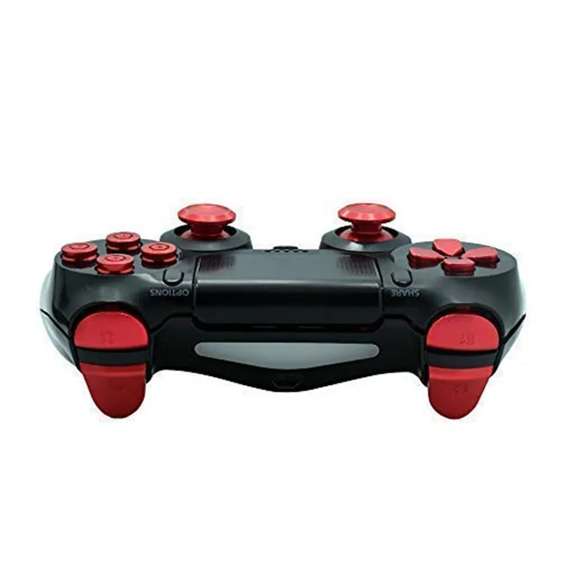 Металлические кнопки для Playstation 4, алюминиевые джойстики аналоговая ручка пули D-pad L1 R1 L2 R2 триггер для PS4 V1 старые контроллеры