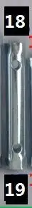 18-19mm Vidric 8-40 мм торцевой ключ умывальник инструмент блюдо сервисный ключ для смесителя ванная комната установка ремонт инструмент шестигранная розетка полый гайка - Цвет: 18-19mm