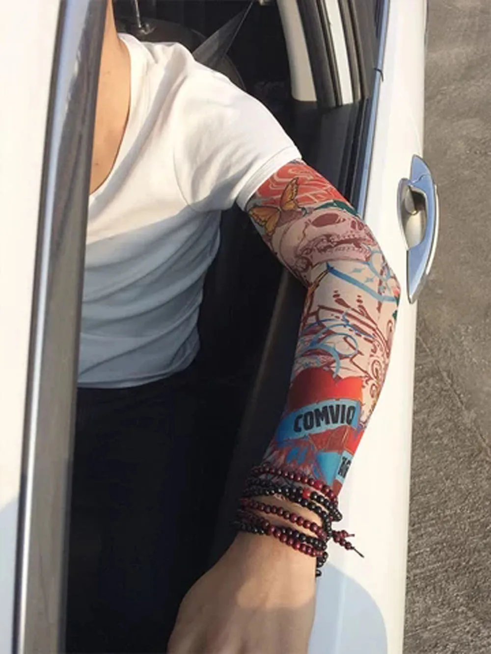 1 шт. открытый велосипедные рукава 3D тату печатных Armwarmer УФ защита MTB велосипеда