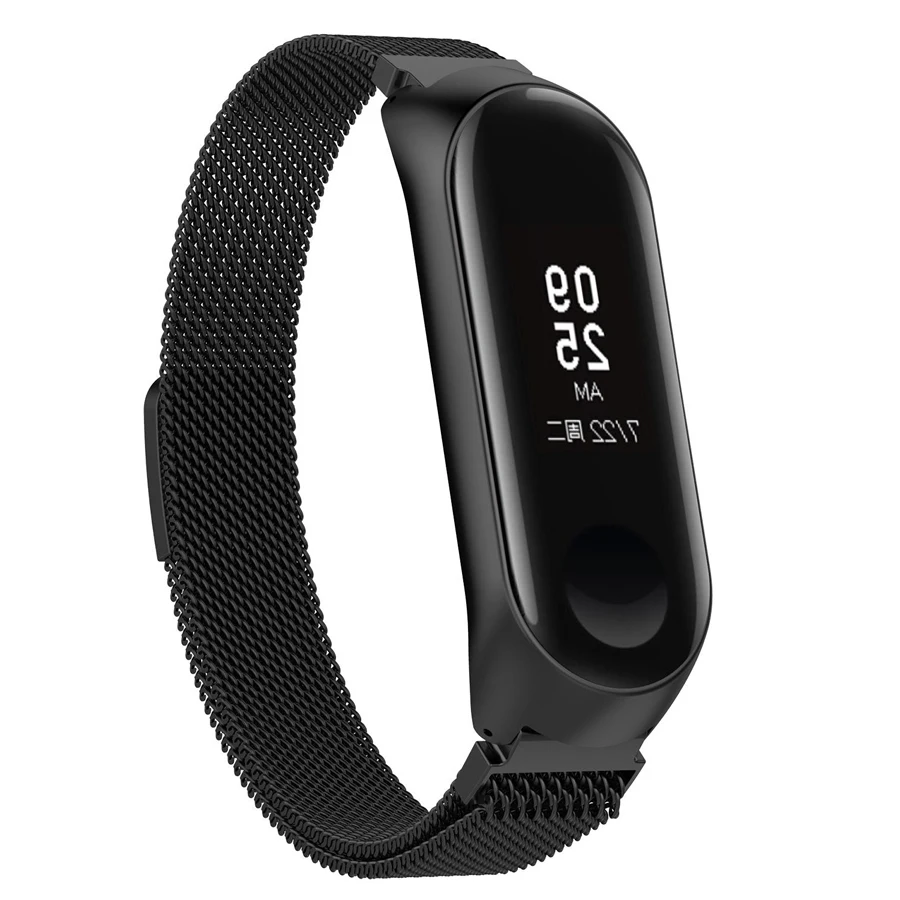 Для mi Band 3 браслет из нержавеющей стали mi lanese часы на магнитном ремешке для Xiaomi mi Band 3 4 браслет для mi Band 4 розовое золото