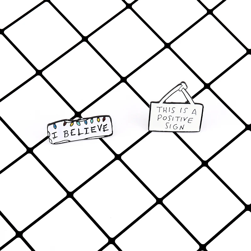 Креативные вдохновляющие цитаты эмалированные Значки Броши мотивационные