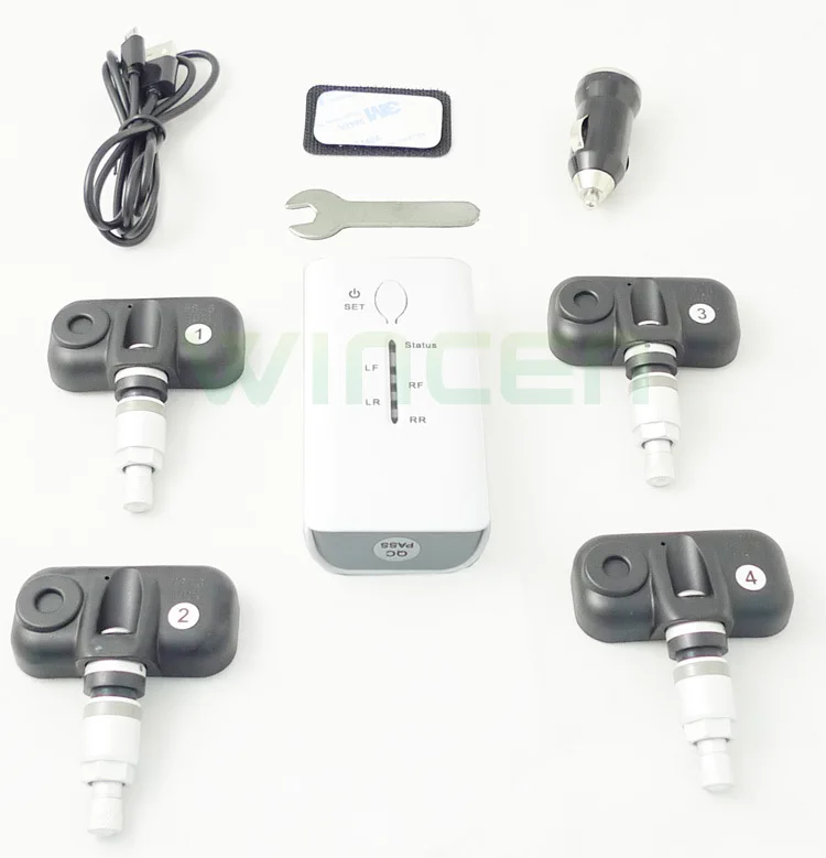 Система контроля давления в шинах TPMS беспроводная система с Bluetooth на Android