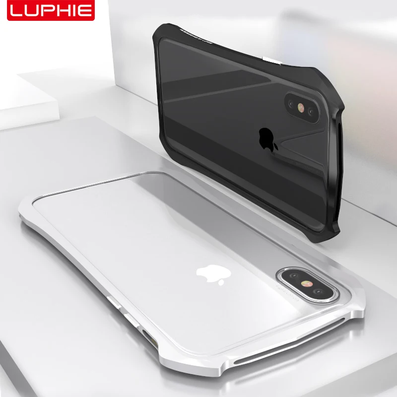 LUPHIE Крышка корпуса ля iPhone X Роскошный Жесткий металлический алюминиевый каркас ультра тонкий защитный чехол для iPhone X противоударный чехол