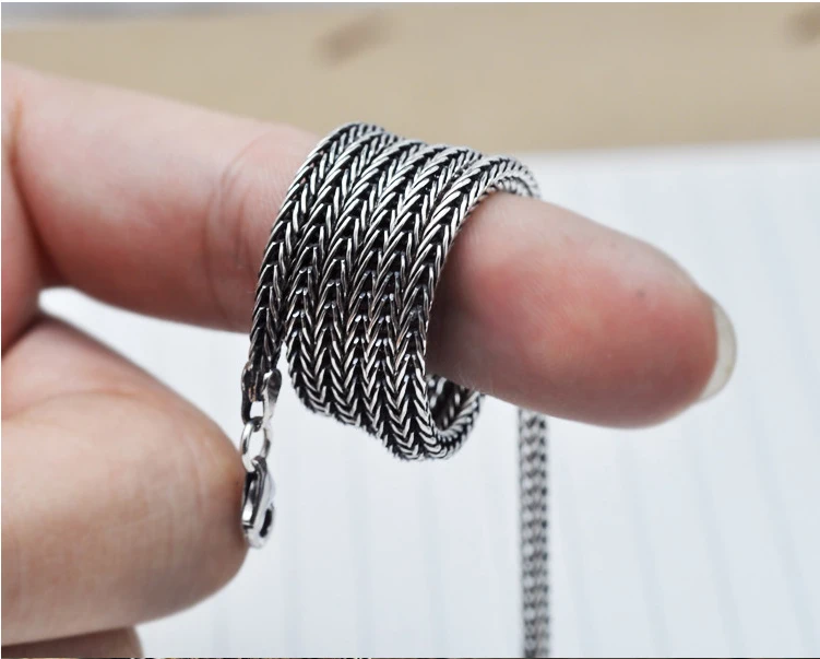 Lengkea jewery мужское ожерелье 100% Серебро 925 пробы 2 8 мм толстая Длинная цепочка