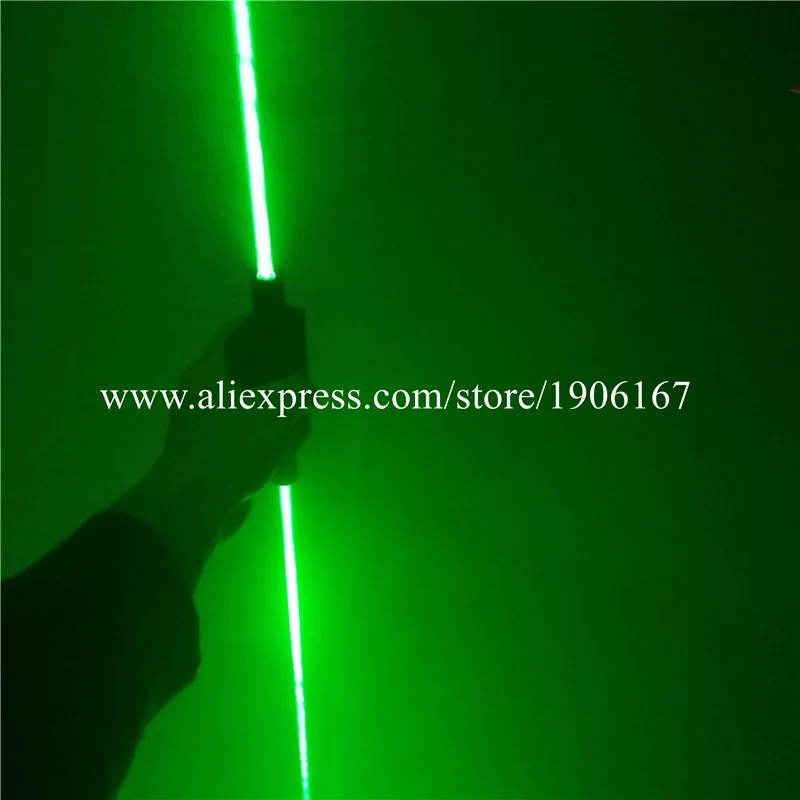 Новый дизайн супер яркий лазерный меч Wecool лазер ручной работы с 2 зелеными