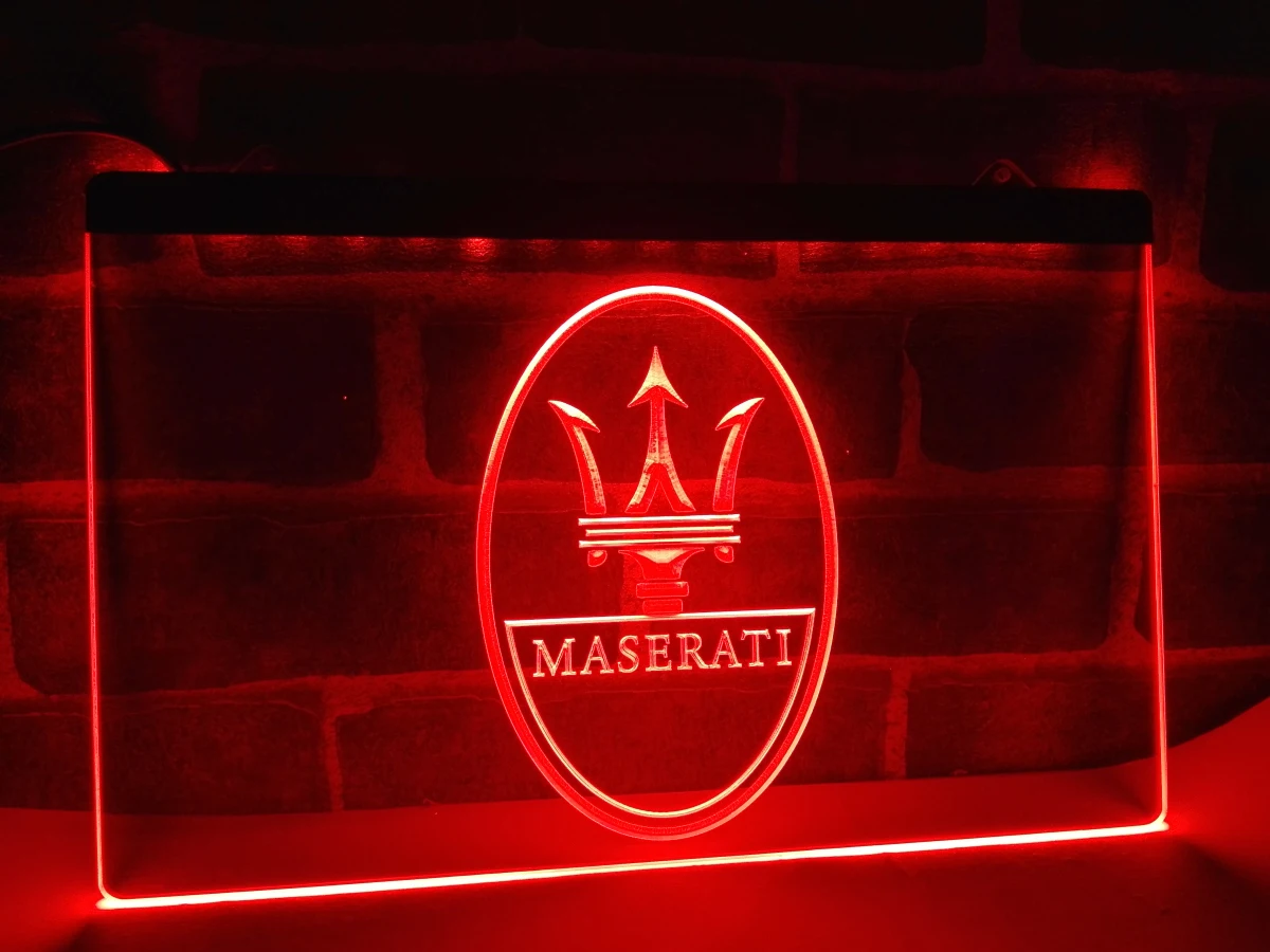 LG139-услуги по ремонту автомобилей Maserati вывеска подсветка для украшения дома | Дом