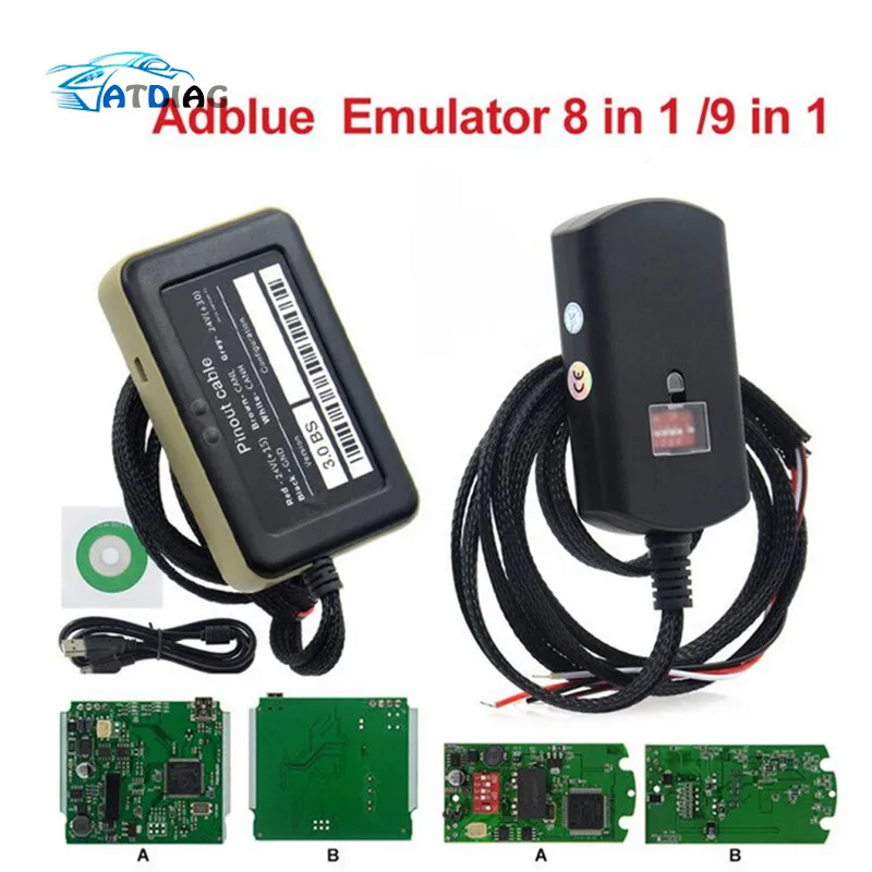Новинка 2021 Adblue 9 в 1 Adblue 9 в 1 эмуляция Adblue 9 в 1 не программное обеспечение 9 в 1 универсальная эмуляция Adblue для 9 типов грузовиков - изображение