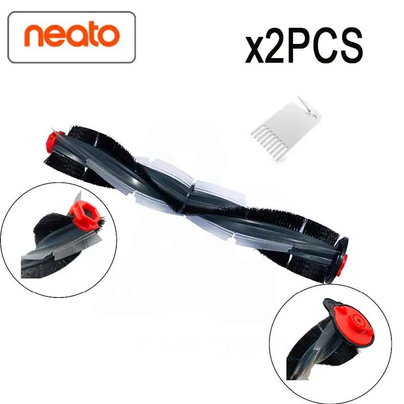 zh2pcs 8X HEPA фильтр 6X боковая щетка для Neato Botvac D3 D4 D5 D6 D7 D70 D75 D80 D85 подключен Botvac 75e обхват груди-80, 85, запчасти для авто кисточки - Цвет: zh2pcs