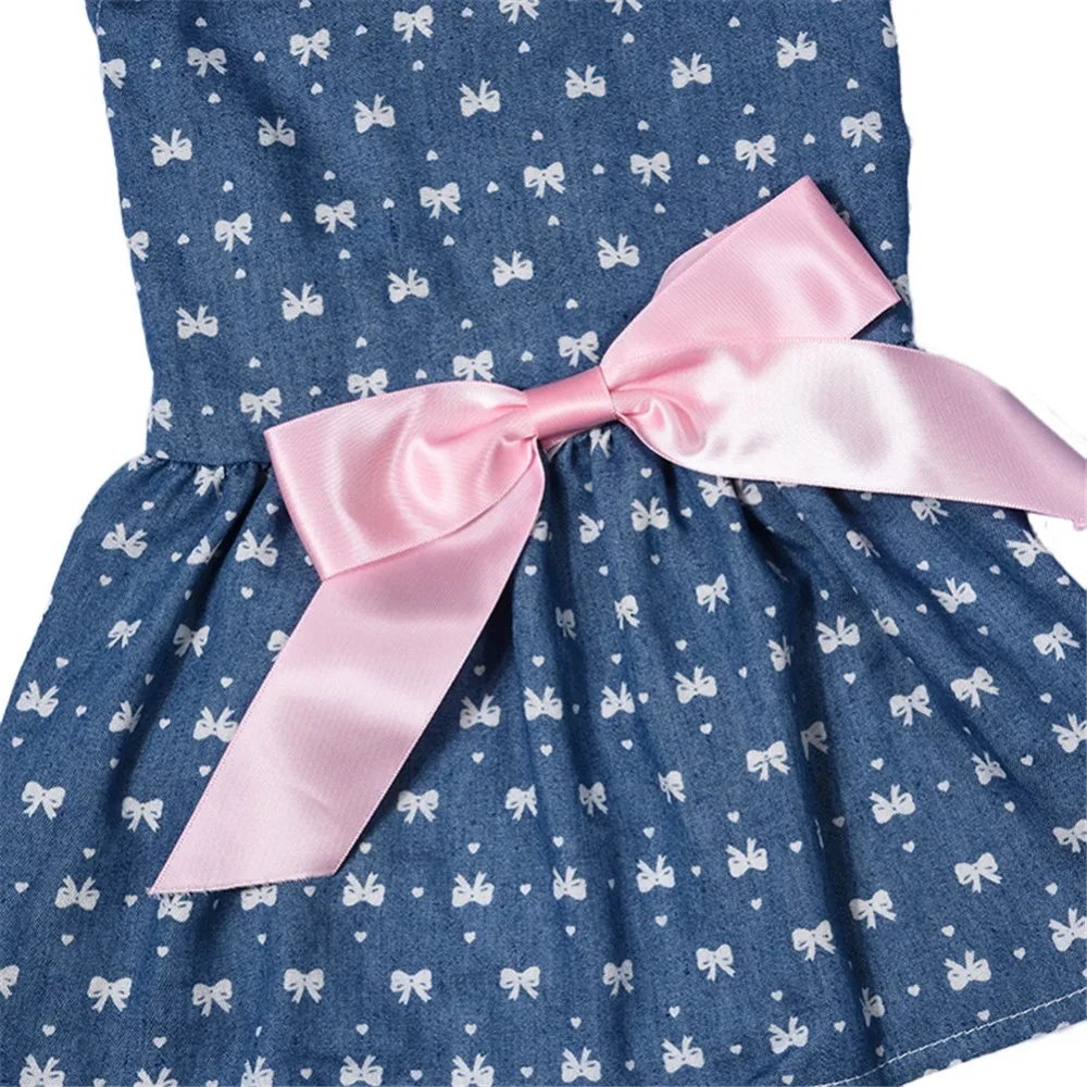 Летнее платье принцессы для домашних животных модное праздничное маленьких