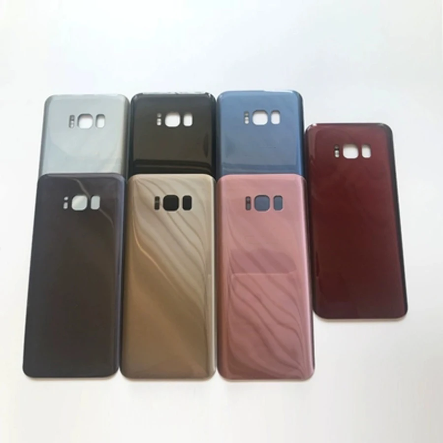 10 шт./лот стеклянный чехол для задней панели батареи Samsung Galaxy S8 G950 + S8Plus G955 Plus из
